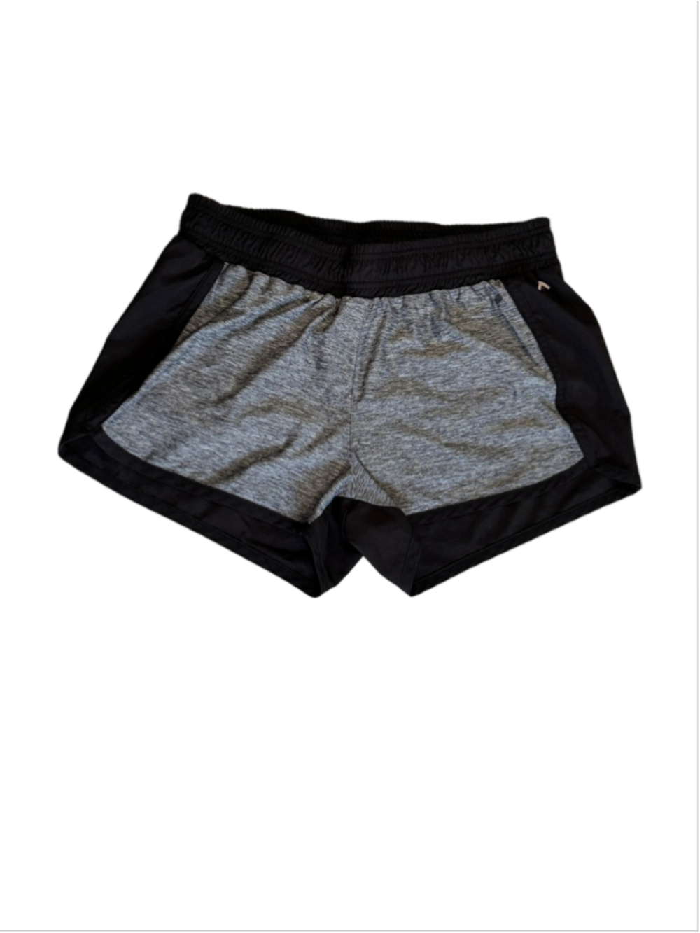 Head Gray and Black Athletic Shorts with Built In Underwear
